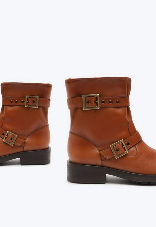 Bota Bronson Couro Marrom