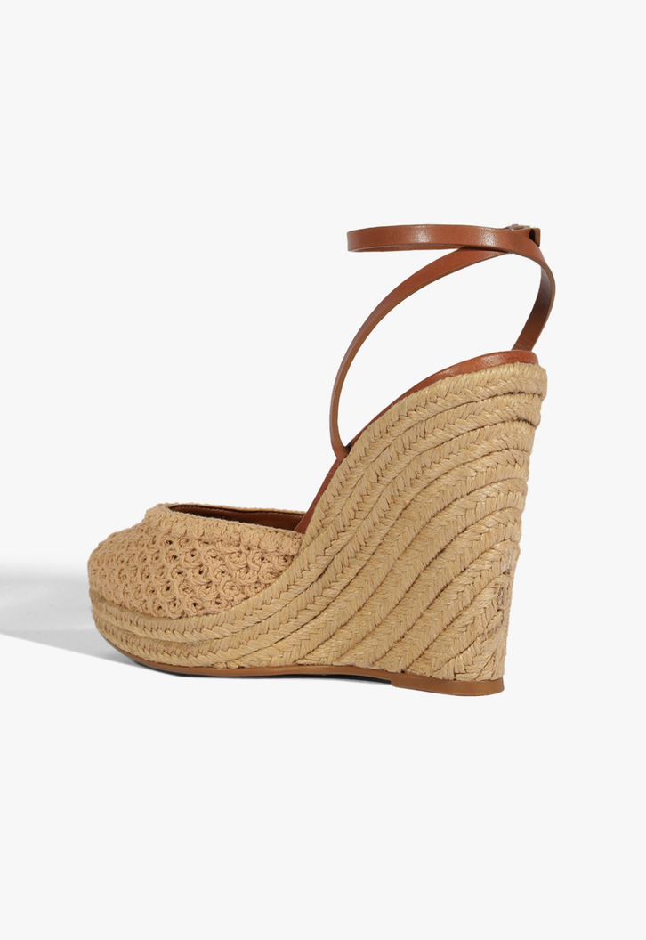 Sandália Espadrille Natural Marrom