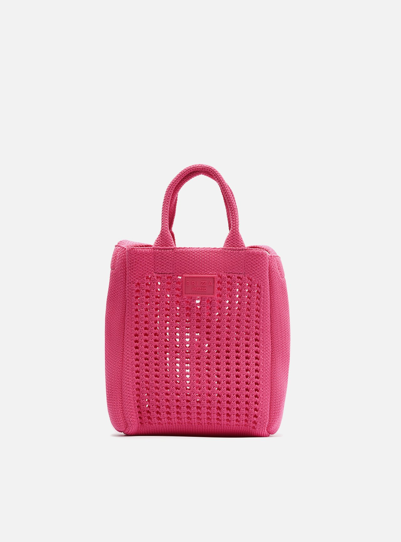 Bolsa Tote Rosa Croche Monaco Pequena | ZZ MALL