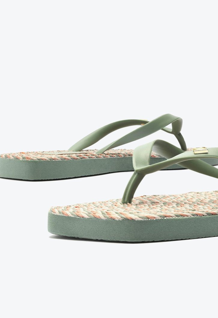 Chinelo De Dedo Verde Militar Brizza Fluo