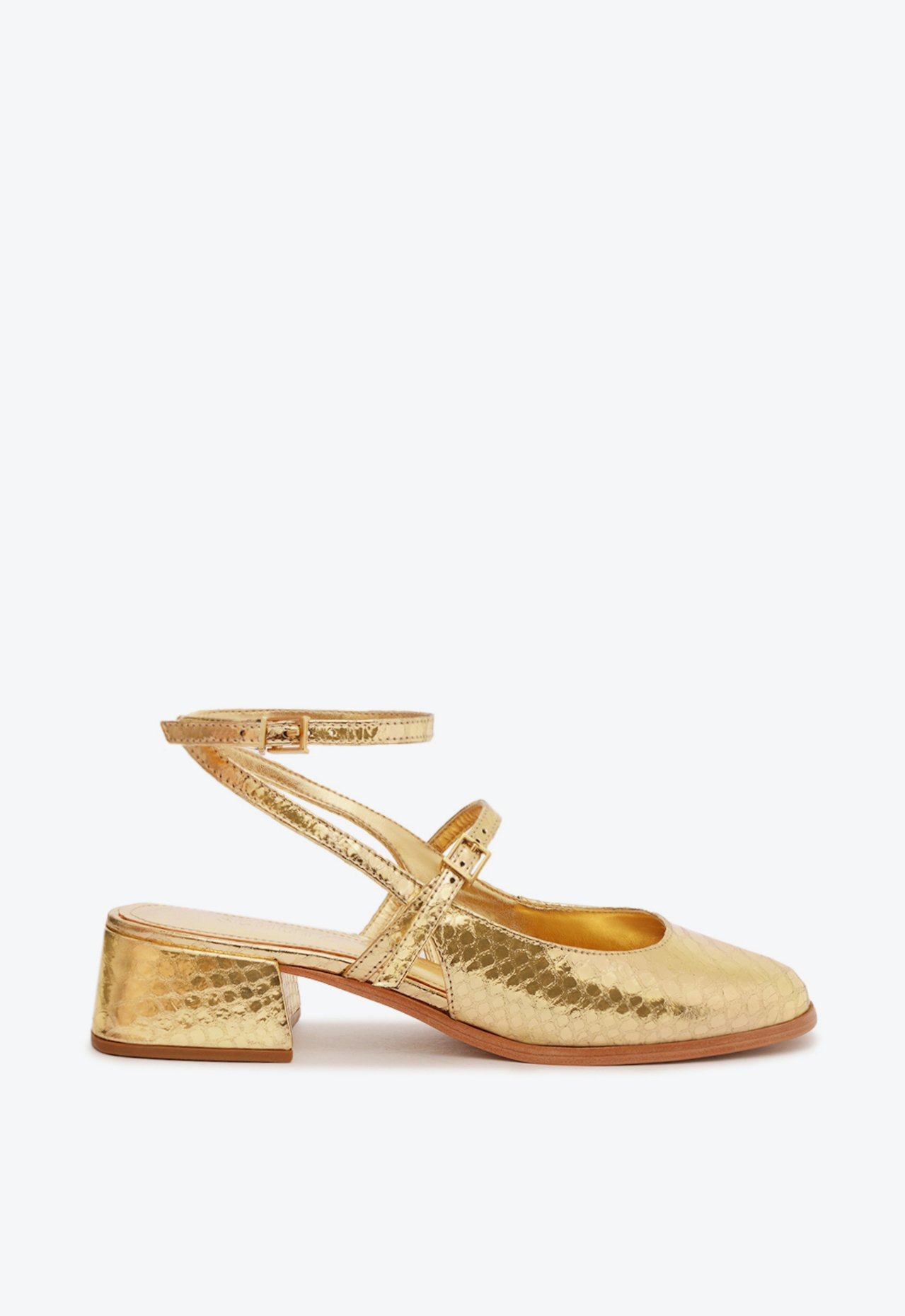 Sapato Dourada Schutz Boneca Dorothy Lace | ZZ MALL