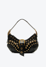 Bolsa Shoulder Jamie Média Preto Camurça