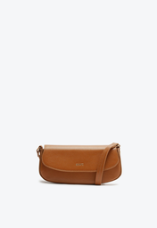 Bolsa Mini Tiracolo Marrom Schutz Baguette Esther Couro