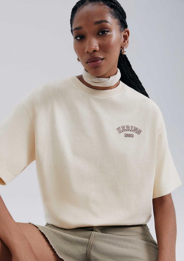 Blusa Feminina Oversized Amarela Hering Super Cotton 1880
