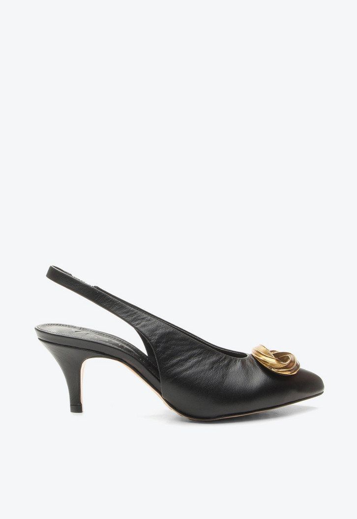 Slingback Raven Preto