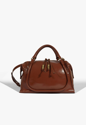 Bolsa Tote Jess Couro Marrom