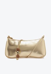 Bolsa Crossbody Dourada Anacapri Média Esfera Madeira