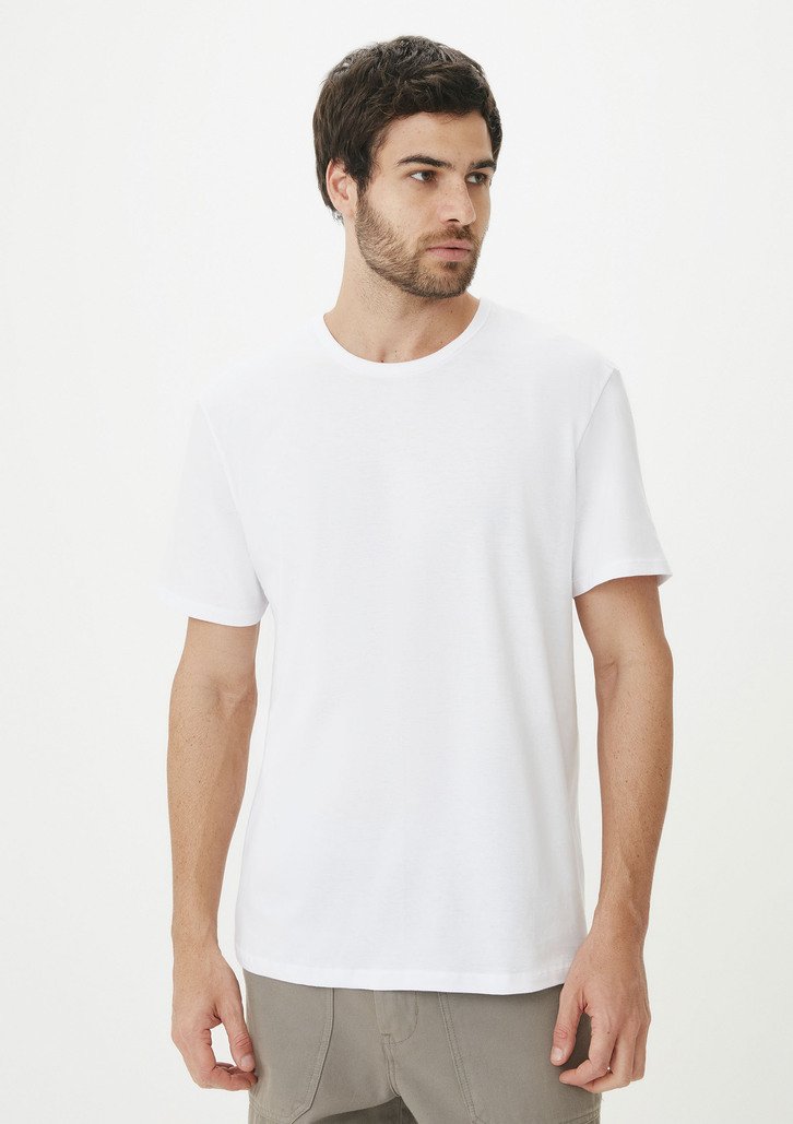 Kit Com 5 Camisetas Brancas Hering Básicas Slim