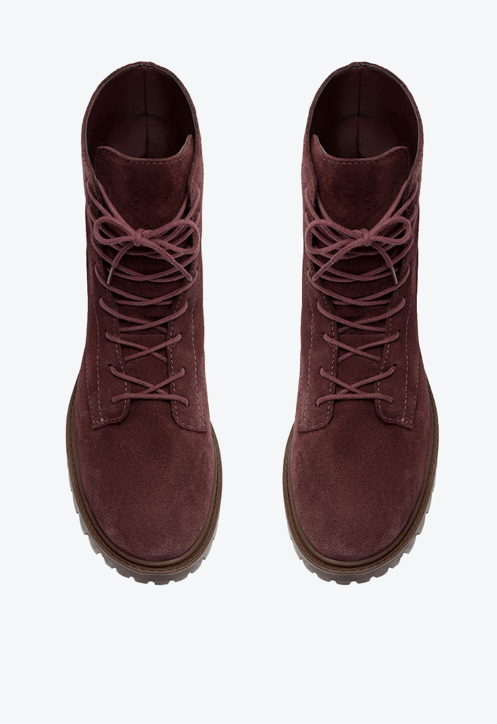 BOTA COTURNO TRATORADO CLASSIC COURO VERMELHA