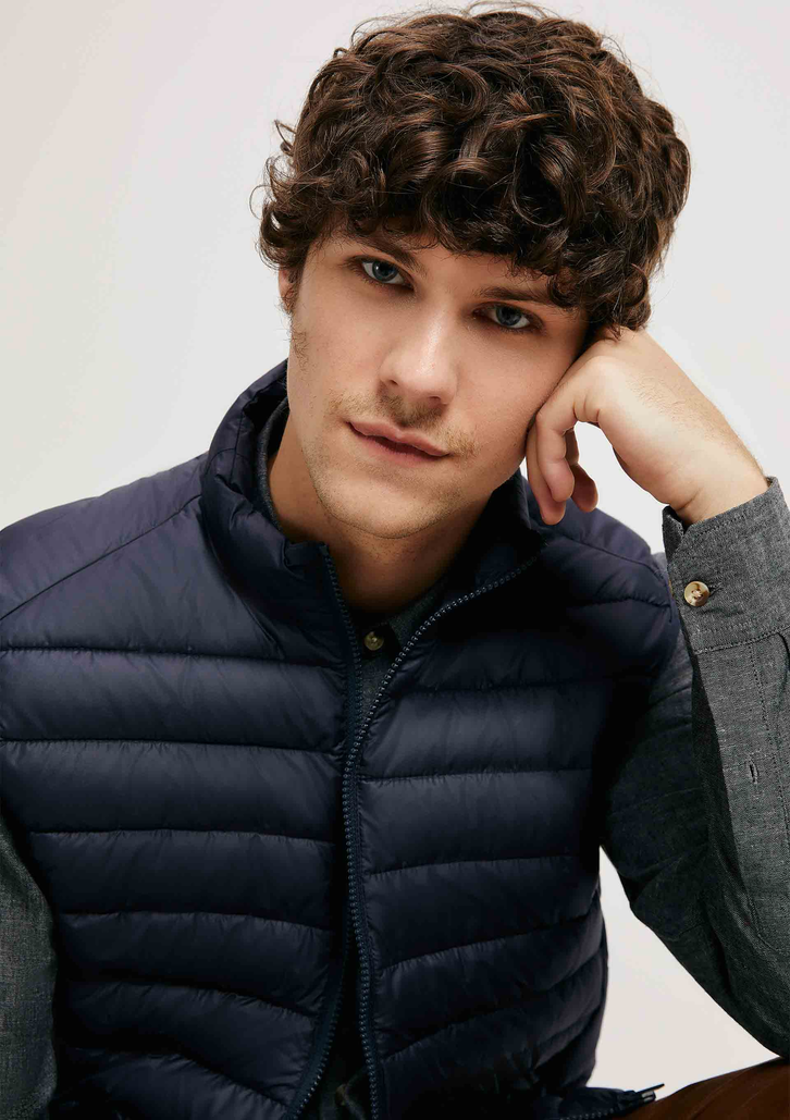 Colete Básico Azul Hering Puffer Comfort