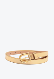 Cinto Dourado Schutz Fino Lorena Couro