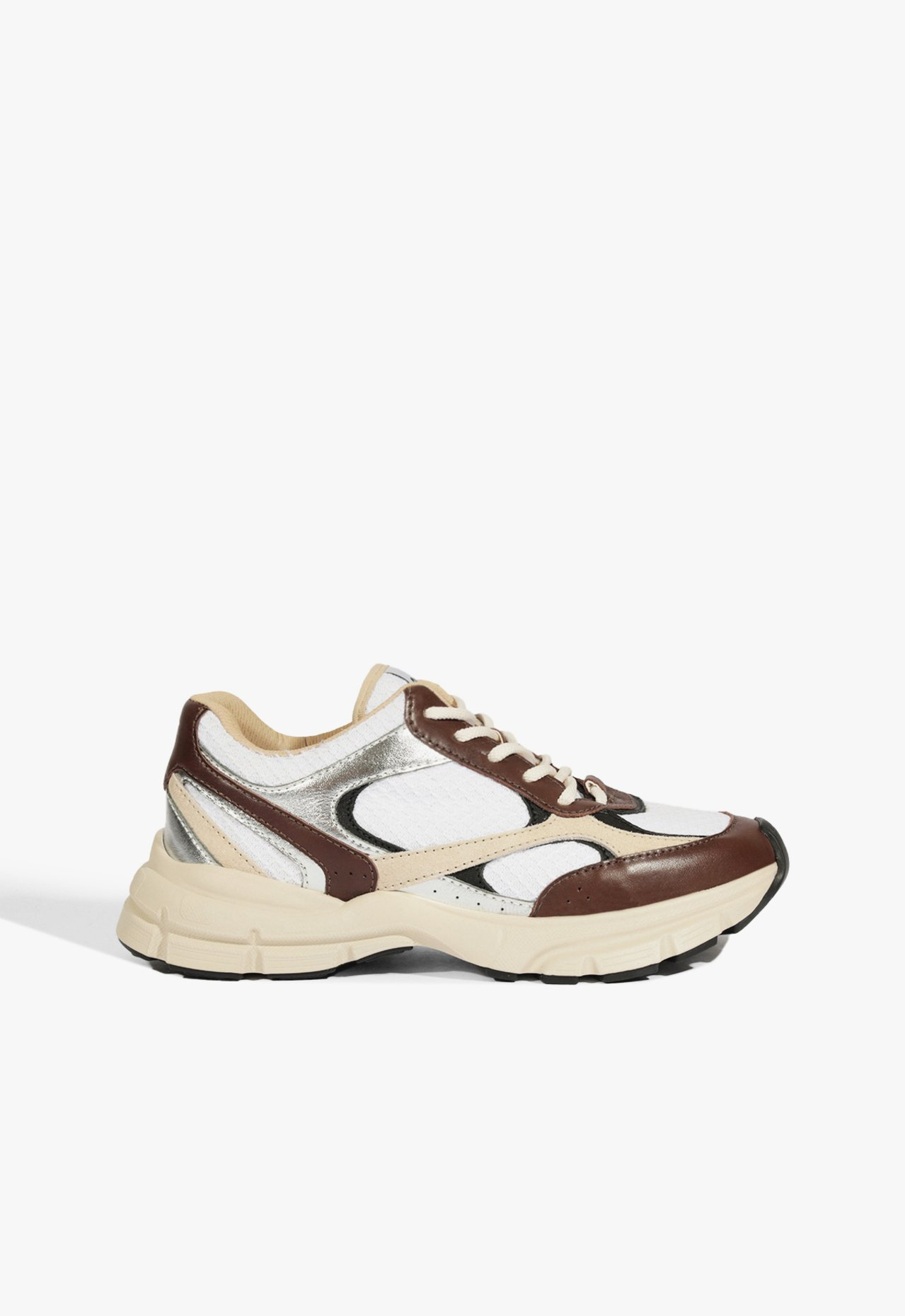 Tênis Sporty Couro Lona Marrom | ZZ MALL
