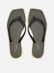 Chinelo de Dedo Preto Square Bicolor Brizza