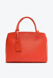 Bolsa Tote Laranja Arezzo Couro Wave Bella Grande