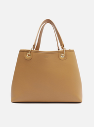 Bolsa Tote Nude Arezzo Grande Ilhós