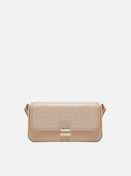 Bolsa Tiracolo Nude Arezzo Croco Média