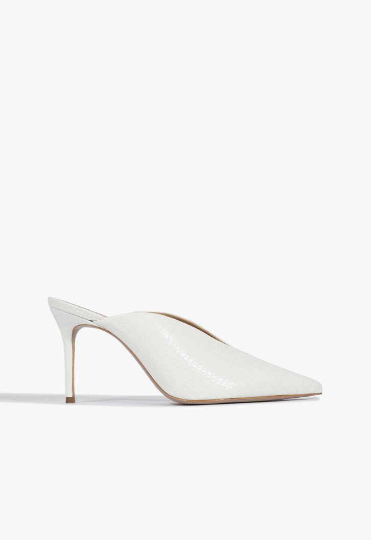 Mule Schutz Cava Croco White
