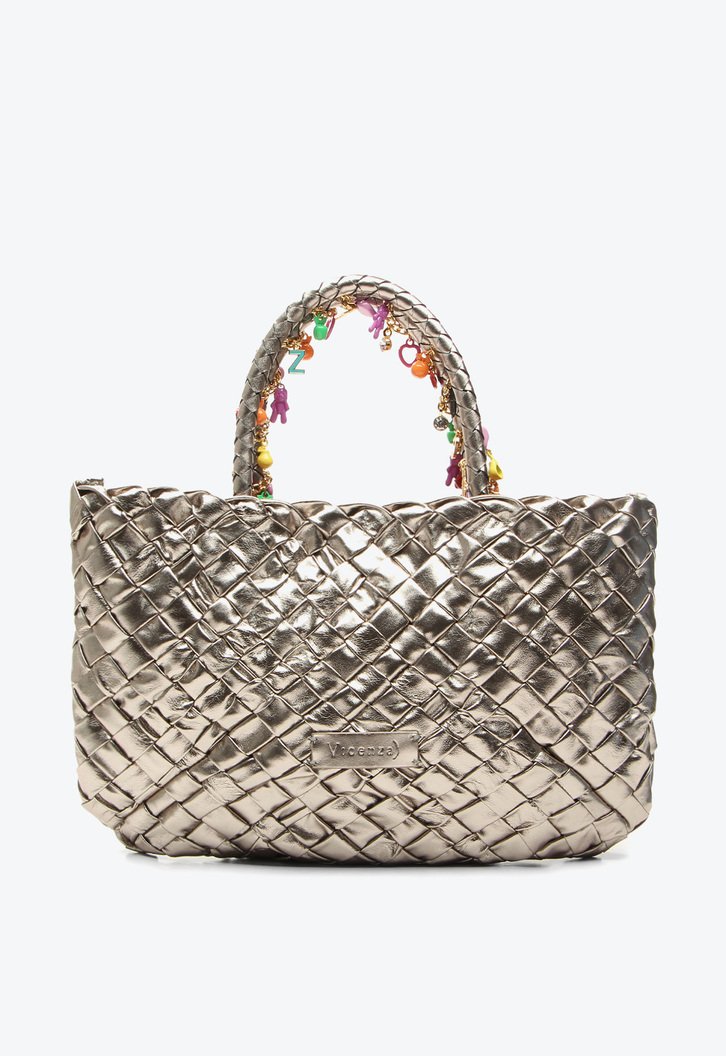 Bolsa Tote Anna Grande Prata
