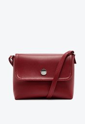Bolsa Tiracolo Vermelha Anacapri Pequena Com Aba Work