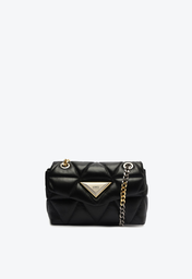 Bolsa Preta Schutz Shoulder Pequena Couro