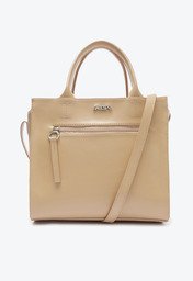 Bolsa Tote Nude Anacapri Zíper Média