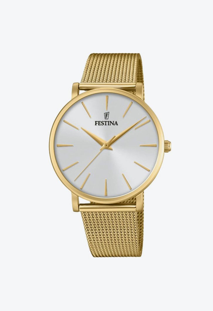 Relógio Dourado Vivara Festina Feminino Aço F20476/1 03 ATM