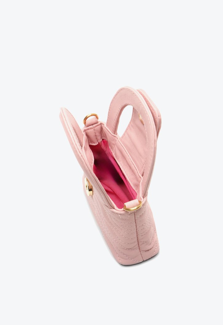 Bolsa Tiracolo Eleonora Pequena Rosa