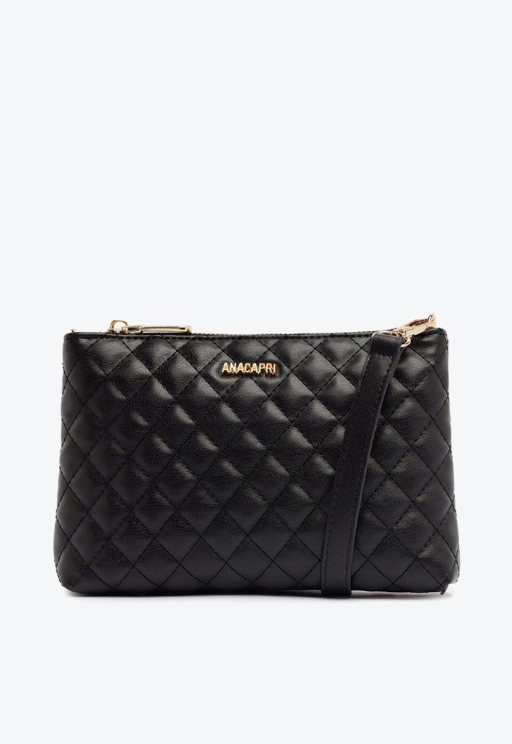 Bolsa Tiracolo Pequena Metalassê Preta