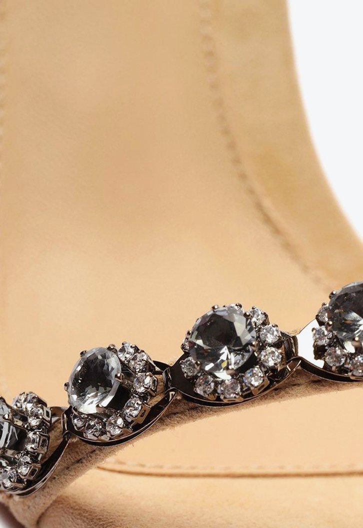 Cara Mule Zircone Nude/Black Diamond