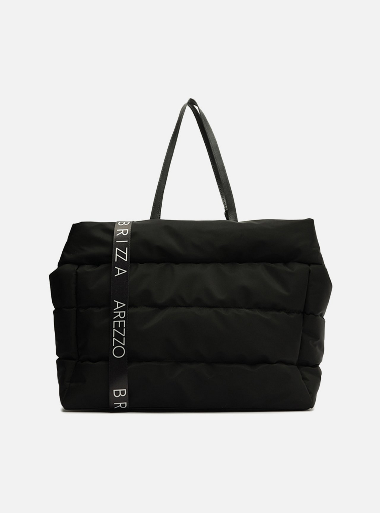 Bolsa Shopping Preta Nylon Gigi Grande | ZZ MALL