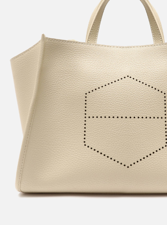 Bolsa Tote Off-White Grande Logo Perfurado