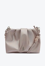 Bolsa Tiracolo Metalizada Anacapri Franzida Pequena