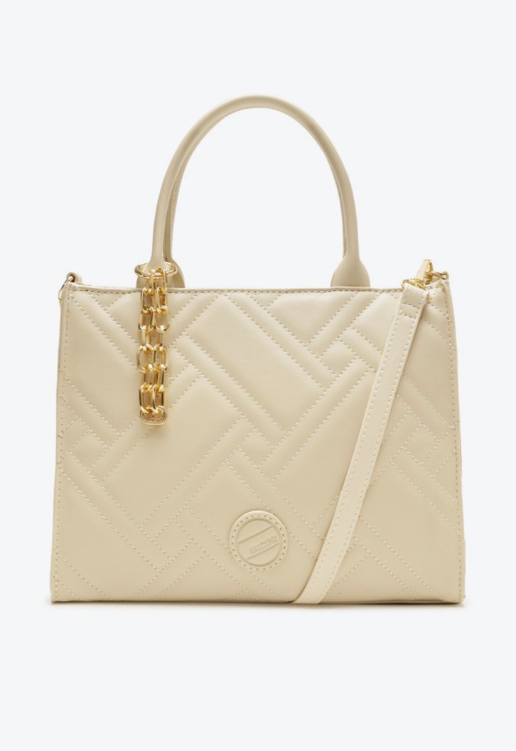 Bolsa Tote Branca Correntes Média