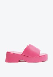 Sandália Plataforma Rosa Anacapri Tira Única