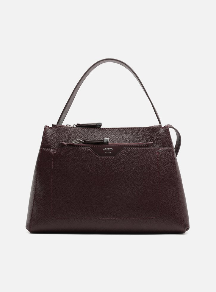 Bolsa Tote Vermelha Grande Metais