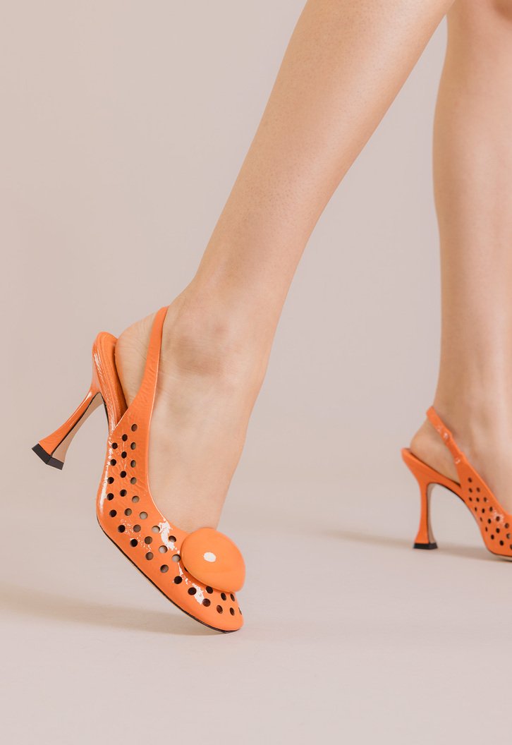 Slingback  Margot Laranja