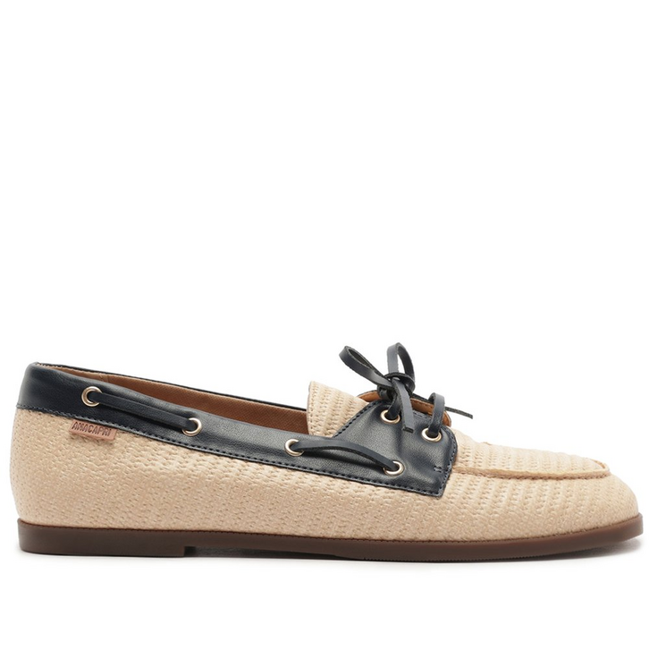 Mocassim Laço Boho Bege