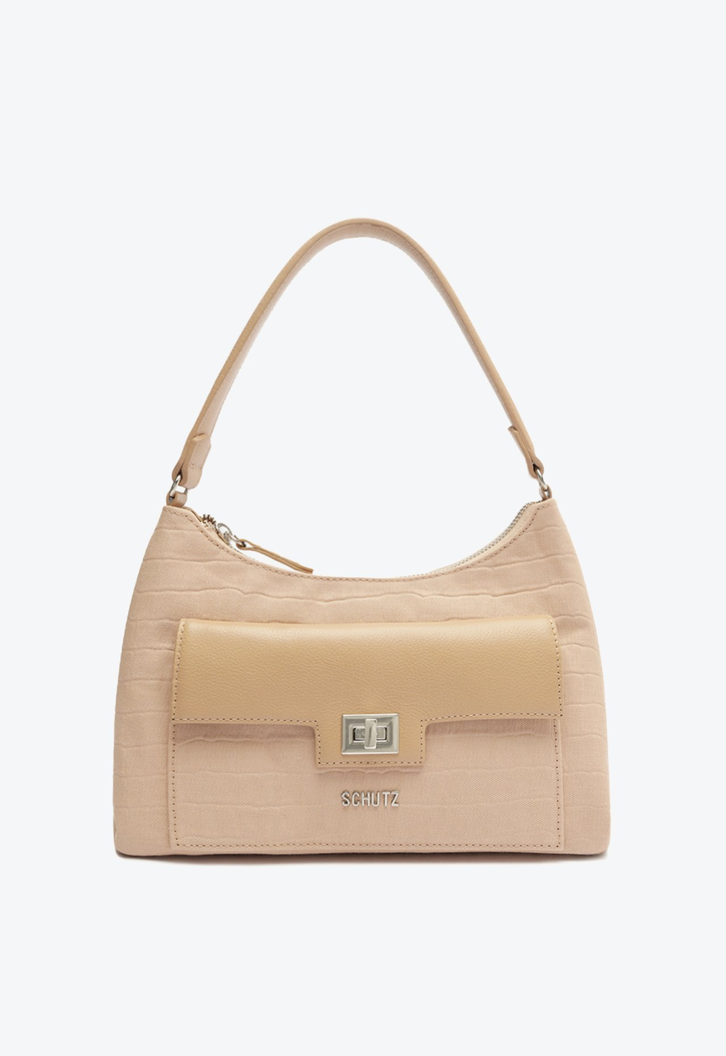 Bolsa Média Joy Lona Bege