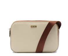 Bolsa Tiracolo Média Alça Fita Branco Off | ZZ MALL