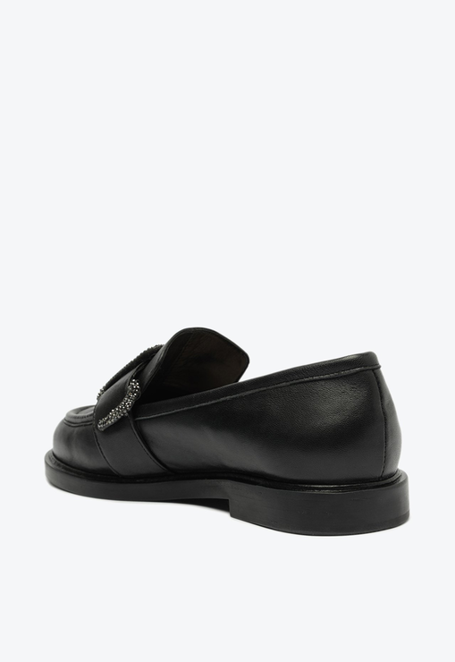 Mocassim Cobra Brilho Preto