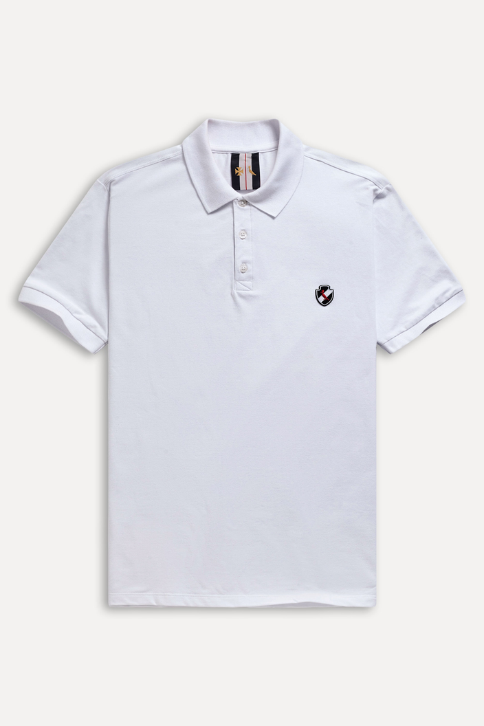 Polo Branca Reserva Piquet Vasco Da Gama