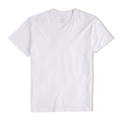 Camiseta Branca Básico Ultraleve V Masculina