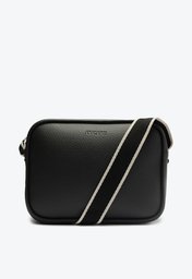 Bolsa Crossbody Preta Anacapri Média Alça Bicolor