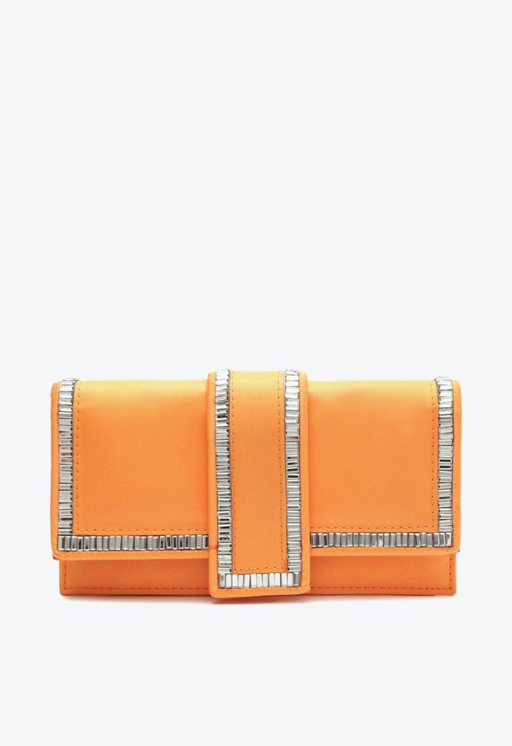 Bolsa Tiracolo Laranja Arezzo Cetim Pequena