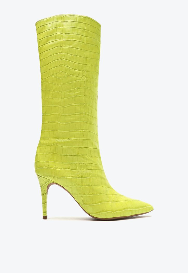 Bota Verde Lima Arezzo Croco Cano Alto Miranda