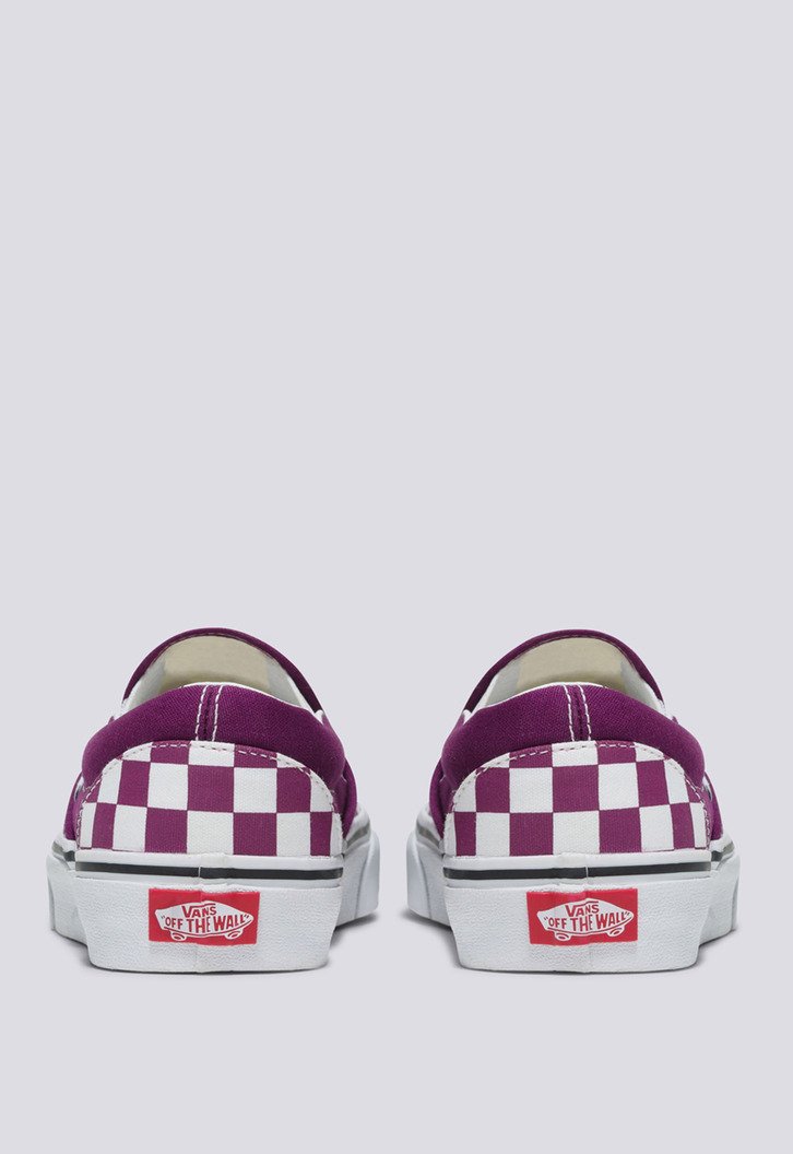 Tênis Slip-On Checkerboard Dark Purple