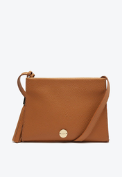 Bolsa Tiracolo Marrom Anacapri Barbicacho Média