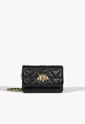 Bolsa Couro Abelha Preta