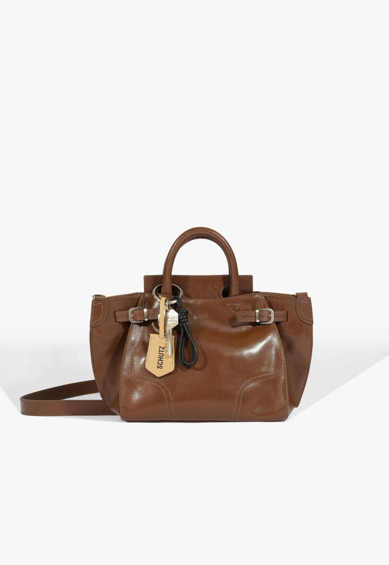 Bolsa Tote Média Heaven Couro Marrom | ZZ MALL