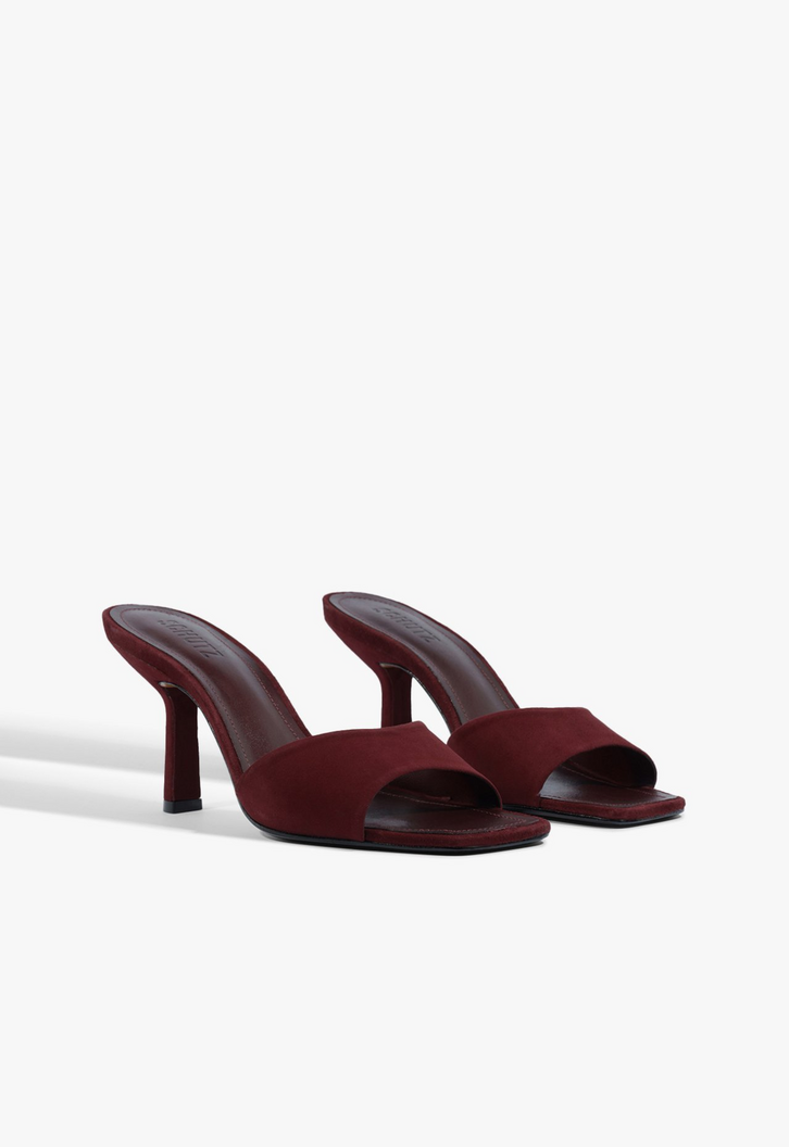 Sandália Mule Posseni Casual Vinho